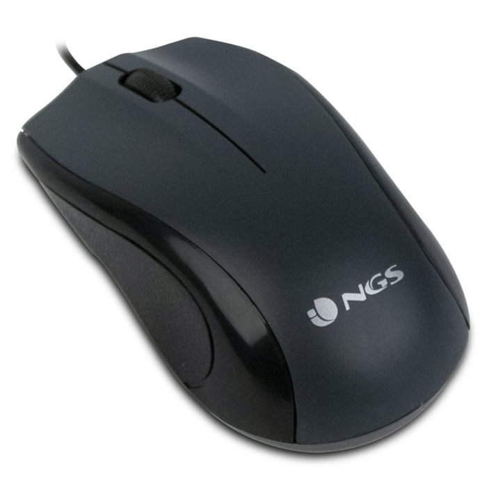 NGS Black Mist Ratón Óptico Negro